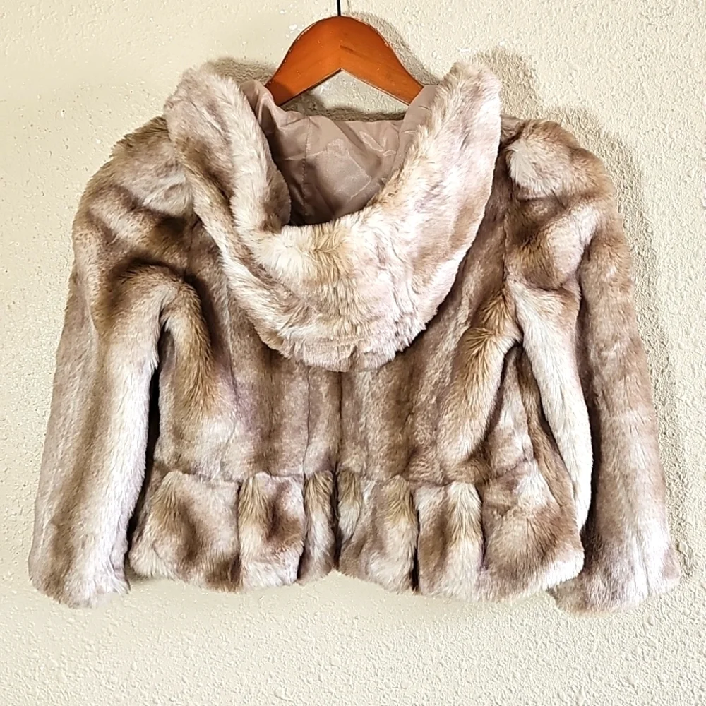 Juicy Couture Faux Rabbit Hooded Jacket.